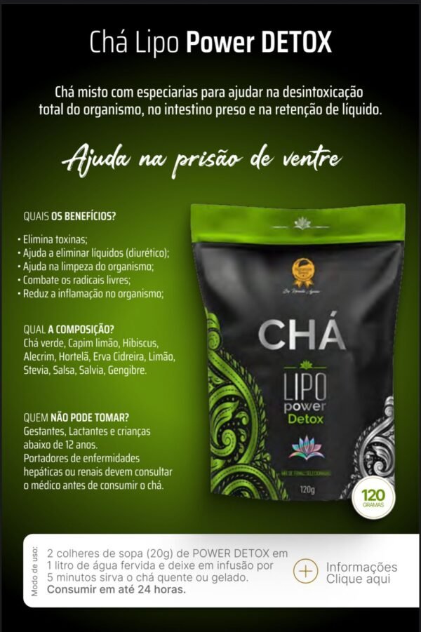 Chá Lipo Power Detox