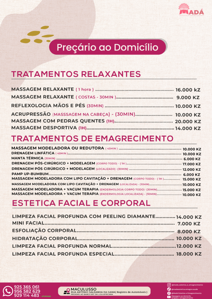 Massagem ao Domicilio